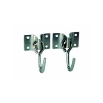 Kit 3 Pares Gancho Armador Rede Parafusar Inox Haste 8mm