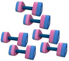 Kit 3 Pares Halteres Hidroginástica em EVA DF1091-R P 1 à 2kg Azul/Rosa Dafoca Sports Kit 3 Pares Halteres Hidroginástica em EVA DF1091-R P 1 à 2kg Azul/Rosa Dafoca Sports