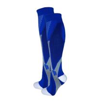 Kit 3 Pares Meia Alta Compressão 3/4 Corrida Ciclismo Circulação Esportiva