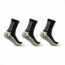 Kit 3 Pares Meia Antiderrapante Futebol Cano Médio Esportiva Kit 3 Pares Meia Antiderrapante Futebol Cano Médio Esportiva