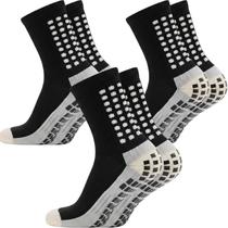 Kit 3 Pares Meia Antiderrapante Futebol Treino Esportiva Pro Socks