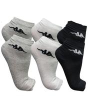 Kit 3 pares meia cano curto casual algodão kappa - tam 34-39 Kit 3 pares meia cano curto casual algodão kappa - tam 34-39