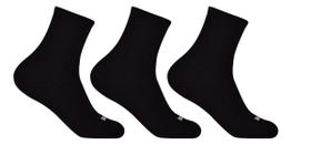 Kit 3 Pares Meia Cano Longo Preta Adulto - Hoahi Kit 3 Pares Meia Cano Longo Preta Adulto - Hoahi