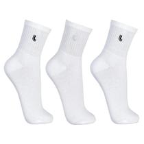 Kit 3 Pares Meia Cano Médio Atoalhada Lupo Masculina - Cinza