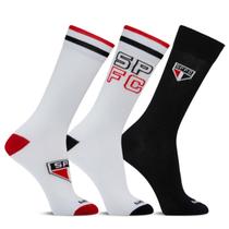 Kit 3 Pares Meia Casual Torcida SÃO PAULO Futebol Clube Kit 3 Pares Meia Casual Torcida SÃO PAULO Futebol Clube