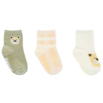 Kit 3 Pares Meia Colorida Antiderrapante Pimpolho 21-25 (1-3 anos) Menino Kit 3 Pares Meia Colorida Antiderrapante Pimpolho 21-25 (1-3 anos) Menino