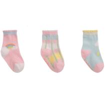 Kit 3 Pares Meia Colorida Pimpolho 16-20 (6-12m) Menina Kit 3 Pares Meia Colorida Pimpolho 16-20 (6-12m) Menina