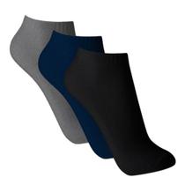 Kit 3 Pares Meia Cores Variadas Soquete Somellos Confortável