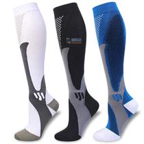 Kit 3 Pares Meia de Compressão Elástica Anti Varizes Trombose Má Circulação Original