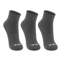 Kit 3 Pares Meia Esportiva Up Dry Anti Bolha Cano Médio Corrida Bike Ciclismo Caminhada Academia