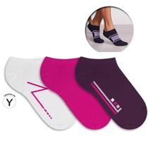 Kit 3 Pares Meia Feminina Micro Invisível Algodão Soft Rikam Kit 3 Pares Meia Feminina Micro Invisível Algodão Soft Rikam