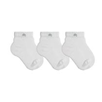 Kit 3 Pares Meia Infantil Baby Up 02025 Algodão Cano Médio
