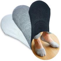 Kit 3 Pares Meia Invisível Masculina Respirável Soquete