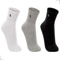 Kit 3 Pares Meia Lupo Cano Médio Masculina Esporte