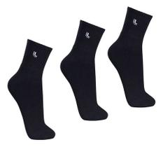 Kit 3 Pares Meia Lupo Cano Médio Masculina Sport 3245