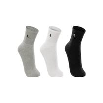 Kit 3 Pares Meia Lupo Sport Cano Médio Unissex Atoalhada Kit 3 Pares Meia Lupo Sport Cano Médio Unissex Atoalhada