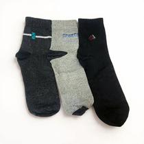 Kit 3 pares meia masculina derby 4099002 algodão antialergico