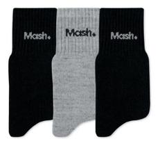Kit 3 Pares Meia Mash Cano Curto Algodão Adulto Masculino Kit 3 Pares Meia Mash Cano Curto Algodão Adulto Masculino