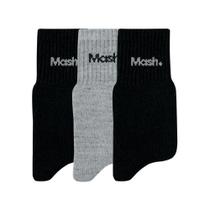 Kit 3 Pares Meia Mash Esportiva Masculina Cano Curto 202.05 Kit 3 Pares Meia Mash Esportiva Masculina Cano Curto 202.05