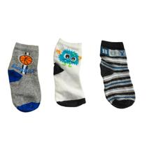 Kit 3 pares meia meninos derby algodão antialergico 1499002