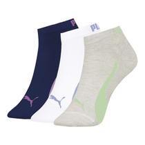 Kit 3 pares meia puma sapatilha feminina