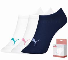 Kit 3 Pares Meia Sapatilha Esportiva Feminina Puma 4755