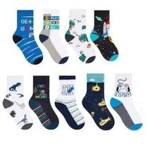 Kit 3 pares meia selene infantil masculino cano medio 2451m