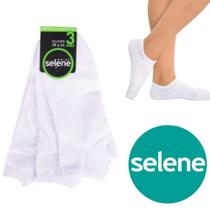 Kit 3 pares meia selene sapatilha esportiva 39 a 43 8065 Kit 3 pares meia selene sapatilha esportiva 39 a 43 8065