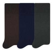 Kit 3 Pares Meia Social Masculina Clássica Poliamida Selene Ref: 3003 Kit 3 Pares Meia Social Masculina Clássica Poliamida Selene Ref: 3003