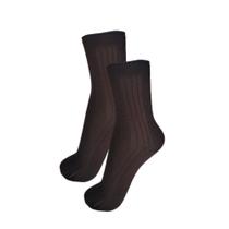 Kit 3 Pares Meia Social Masculina Confortável Cano Alto Longo Fina Tradicional Atacado