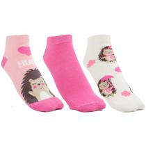 Kit 3 Pares Meia Soquete Infantil Bebê Menino Menina N.27 ao 30 Cia da Meia