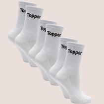 Kit 3 Pares Meia Topper Cano Alto Para Academia Treino
