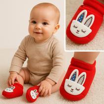 Kit 3 Pares Meias 3d Antiderrapantes Bebê Menino Menia Kit 3 Pares Meias 3d Antiderrapantes Bebê Menino Menia