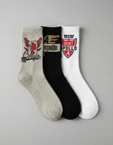 Kit 3 Pares Meias Apollo Algodão Cano Esportivo Academia Longo Masculina Sortida Conforto Kit 3 Pares Meias Apollo Algodão Cano Esportivo Academia Longo Masculina Sortida Conforto