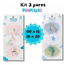 Kit 3 Pares Meias Bebê Pimpolho Rn 300981 Casapaula
