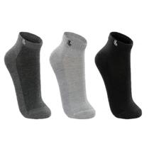 Kit 3 Pares Meias Cano Curto Masculina Unissex Lupo Algodão 3225