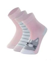 Kit 3 Pares Meias Cano Médio Bebê Mash Ref:202.07 Kit 3 Pares Meias Cano Médio Bebê Mash Ref:202.07