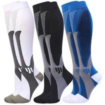 Kit 3 pares meias compressão alívia dor pés fascite plantar Kit 3 pares meias compressão alívia dor pés fascite plantar