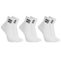 Kit 3 Pares Meias Ecko Unltd Cano Médio Masculino Branca