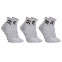 Kit 3 Pares Meias Ecko Unltd Cano Médio Masculino Cinza