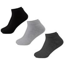 Kit 3 Pares Meias Esportivas Cano Curto Derby Adulto Original Kit 3 Pares Meias Esportivas Cano Curto Derby Adulto Original