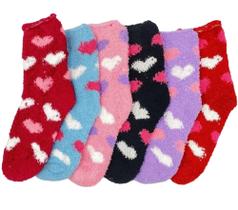 Kit 3 Pares Meias Felpuda Inverno Cores Sortidas Femininas Kit 3 Pares Meias Felpuda Inverno Cores Sortidas Femininas