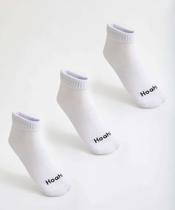 Kit 3 Pares Meias Feminina Soquete Branco-78054