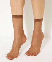 Kit 3 Pares Meias Feminina Soquete Fio 20 Marisa-99525 Kit 3 Pares Meias Feminina Soquete Fio 20 Marisa-99525