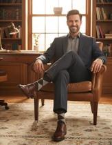 Kit 3 Pares Meias Keny Masc. Escocesa Social Casual Algodão