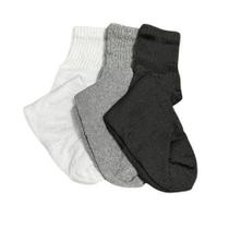 Kit 3 Pares Meias Lisas Em Algodão Cano Longo 37 ao 43