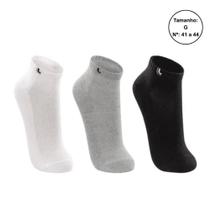 Kit 3 Pares Meias Lupo Cano Curto Unissex 03225 Kit 3 Pares Meias Lupo Cano Curto Unissex 03225
