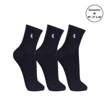 Kit 3 Pares Meias Lupo Cano Médio Unissex 03148 Kit 3 Pares Meias Lupo Cano Médio Unissex 03148
