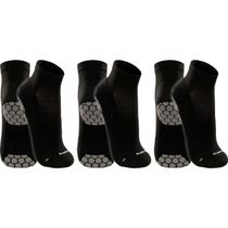 Kit 3 Pares Meias Lupo Original Antiderrapante Pilates Yoga Masculina Feminina Hidroginástica Esportiva 3310