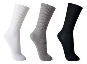 Kit 3 Pares Meias Lupo Sport Cano Alto Masculina Original 3292